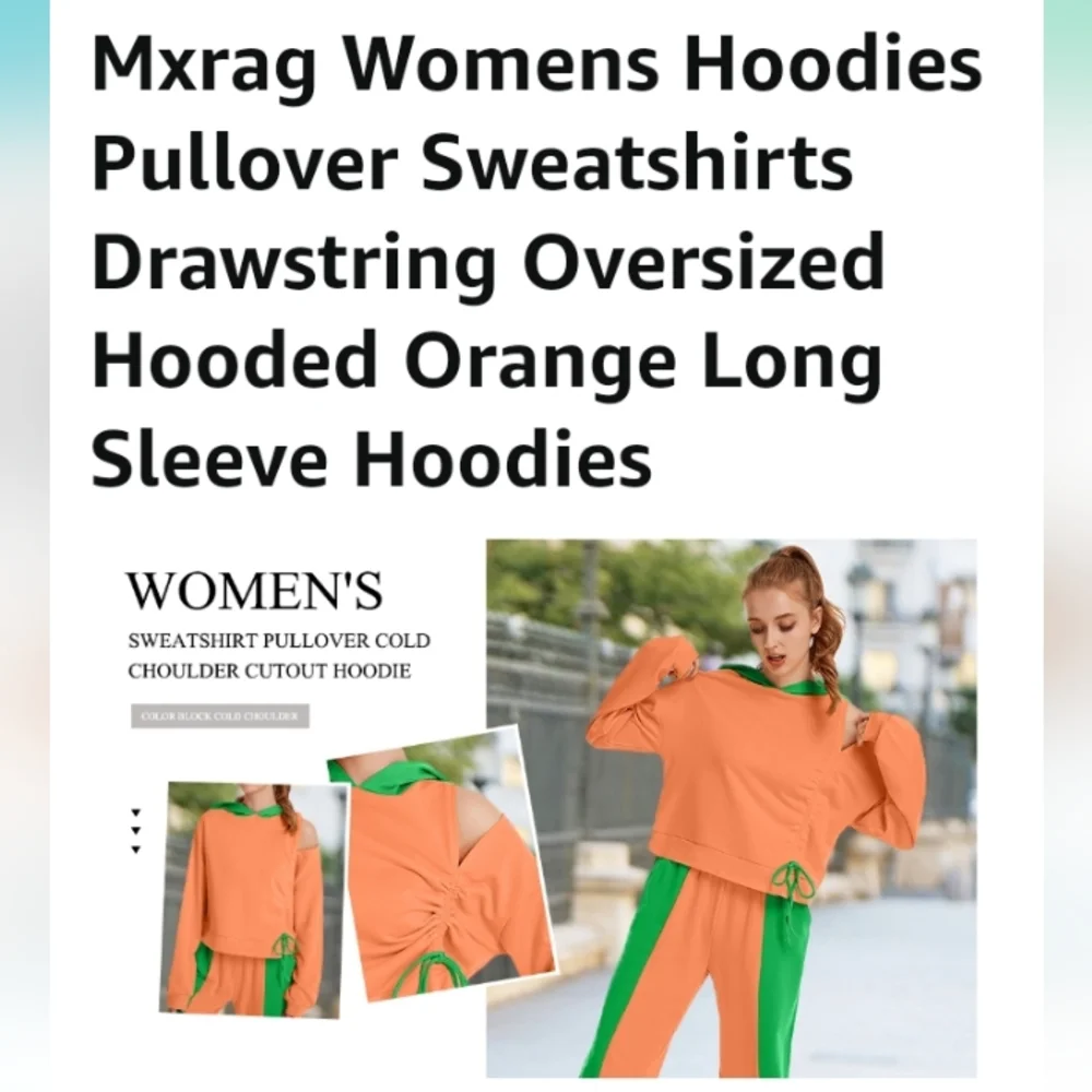 Mxray woman  Pullover Hoodie. XXL NWOT NEVER WORN oversized pants not included - Picture 2 of 7
